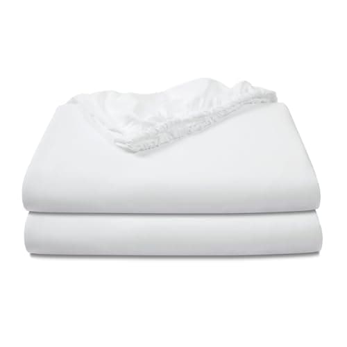Comfyanno Full Size Fitted Sheet Only Deep Pocket, Fits 18” to 24” Deep Mattress - Soft Brushed Microfiber - Light-Weight & Breathable - Hotel Quality - Wrinkle & Fade Resistant - White Fitted Sheet 7