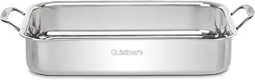 Cuisinart 7117-14RR 14-Inch Chef's-Classic Cookware-Collection, Lasagna Pan w/Stainless Roasting Rack, Stainless Steel 3