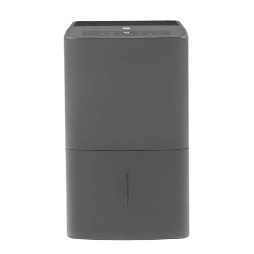 GE 50 Pint Portable Large Room Dehumidifier with Humidistat & Built-in Pump for Bathroom, Bedroom, Basement, and Home Wet Spaces, Gray (Renewed) 6