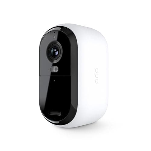 Arlo Essential Security Camera 2K |Outdoor - Indoor | 2nd Gen | Wireless with Spotlight, 2-Way Audio, Color Night Vision, Live Stream, Motion Activation, Real Time Notifications, Wide Angle - White