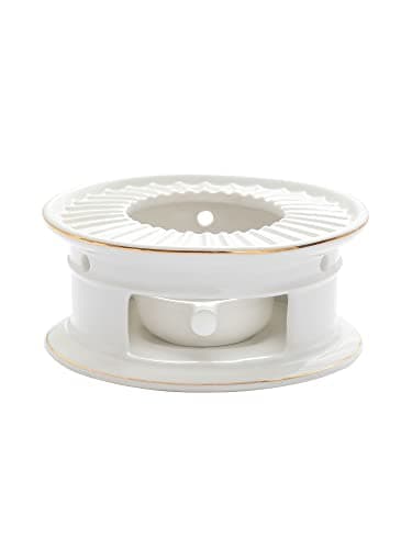 Teapot Warmers Ceramic Teapot Warmer Coffee and Milk Tea Warmer Tea Set(with Candle Hold)