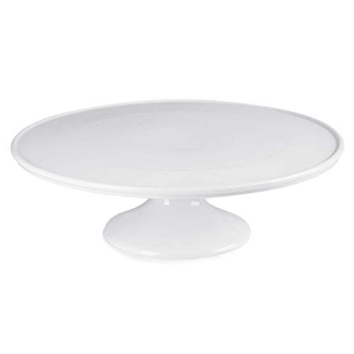 Sweese Porcelain Cake Stand 12-Inch, Round Dessert Display, Elegant White Cupcake Holder for Celebrations, Weddings, Parties – Versatile Serving Platter Premium