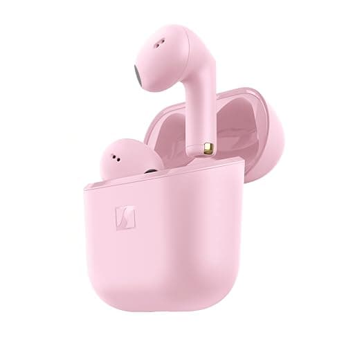 Sennheiser ACCENTUM Open Wireless Earbuds - Open Ear Buds Design, Dynamic Sound & Bluetooth 5.3, IPX4 Splash Protection, 28 Hours Battery Life, USB-C Charging Case, Music, Phone Calls, Travel, Pink