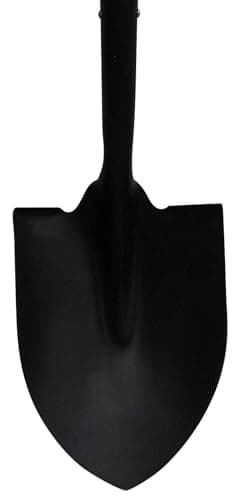 Workforce Tools Round Point Shovel - Sturdy 48” Wooden Handle - Heavy Duty 16 Gauge Steel Head 5