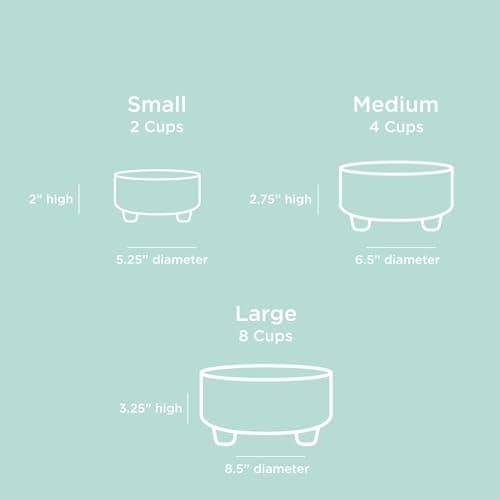 Waggo Uplift Ceramic Dog Bowl for Small Medium and Large Breeds - Heavyweight and Durable Pet Food and Water Dish Crock, Dishwasher Safe, Modern, Elevated Feeder (Black, Large) 9