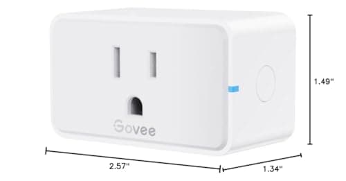 Govee Smart Plug 15A, WiFi Bluetooth Outlets 4 Pack Work with Alexa and Google Assistant, WiFi Plugs with Multiple Timers, Govee Home APP Group Control Remotely, No Hub Required, ETL&FCC Certified 10