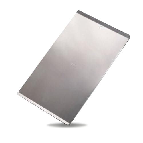 Baker's Secret 2pcs Large Flat Cookie Sheet 18" x 14" Aluminum Flat Baking Sheet, Extra Thick -2.7mm- 100% Recycled, Half Sheet with hanging hole - The Natural Aluminum Collection 5