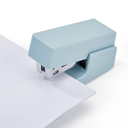Gevanchi Mini Stapler, 20 Sheet Office Desktop Stapler with 640 Standard Staples and A Staple Remover, Blue 6