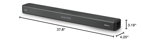 Majority Dolby Atmos Soundbar for TV, Bluetooth Wireless Sound Bar 2.0.2, 280W Sierra Home Audio Sound Bars for TV with Crystal Clear Sound Quality, HDMI ARC and Up-Firing Surround Speaker 10
