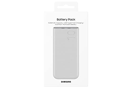 Samsung 25W Battery Pack, Charge Two Devices Simultaneously, Super Fast Charging for Galaxy Phones, Buds and More, 2023, US Version, EB-P3400XUEGUS, Beige 6