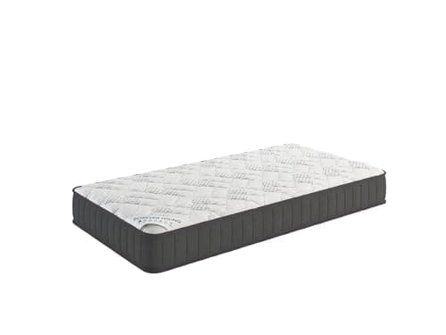 Ottomanson Twin 9" Hybrid Mattress - Medium Firm Support - Made in USA - Individually Pocketed Coils & CertiPUR-US Foam - Fiberglass-Free - Bed in a Box 9