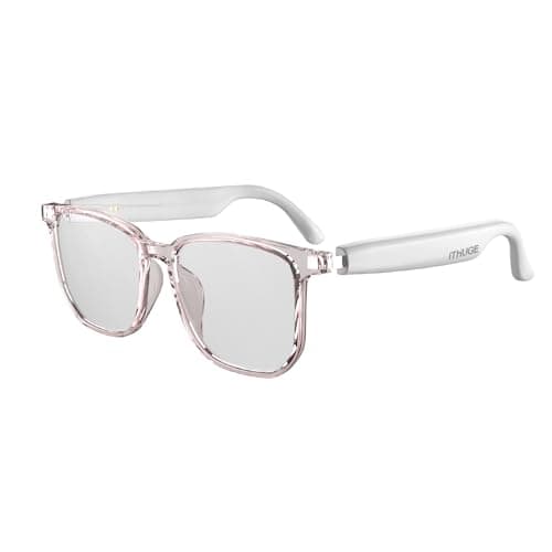 AI Translation Glasses - Real-Time Voice Translator for 160+ Languages, Bluetooth 5.4 Smart Sunglasses with Open-Ear Audio, Lightweight 29g Wearable Translator for Travel Business Meetings (White)