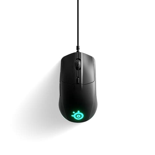 SteelSeries Rival 3 Gaming Mouse - 8,500 CPI TrueMove Core Optical Sensor - 6 Programmable Buttons - Split Trigger Buttons - Brilliant Prism RGB Lighting, Ergonomic, Black 8