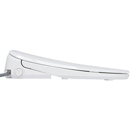 ALPHA BIDET UX Pearl Bidet Toilet Seat in Elongated White | Ultra Low Profile | Endless Warm Water | Arced Stainless Steel Nozzle | LED Nightlight | Dryer | Deodorizer | 3 Year Warranty 9
