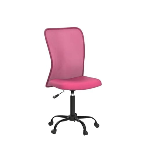 Office Chair Desk Chair Computer Chair with Lumbar Support Ergonomic Mid Back Mesh Adjustable Height Swivel Chair Armless Modern Task Executive Chair for Women Men Adult,Pink 5