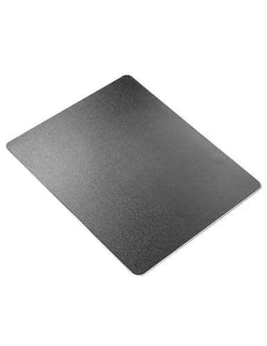 Vaydeer Hard Metal Mouse Pad for Desk Black Metal Aluminum Mouse Pad Mat Smooth Magic Ultra Thin Double Side Mouse Mat Waterproof for Gaming and Office, 9.05X7.08 Inch