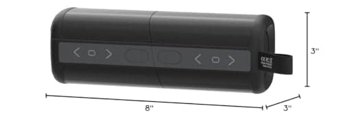 KOVE Commuter 2 - Black Bluetooth Speakers, Portable, Wireless with HD Louder Volume, Deep Bass Subwoofer, Microphone, IPX7 Water Resistant - Boom Box for Home, Outdoor or Travel, Split Speaker 7