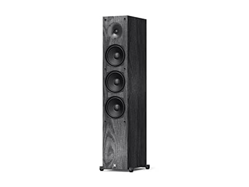 Monoprice Monolith T5 Floorstanding Tower Speaker - Black (Each) Powerful Woofers, Punchy Bass, High Performance Audio, for Home Theater System - Audition Series