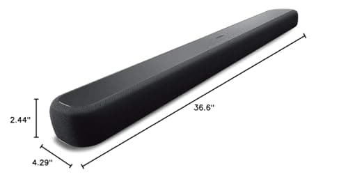 Yamaha Audio YAS-209BL Sound Bar with Wireless Subwoofer, Bluetooth, and Alexa Voice Control Built-In,Black,36 x 2.5 x 4.25 inches 11