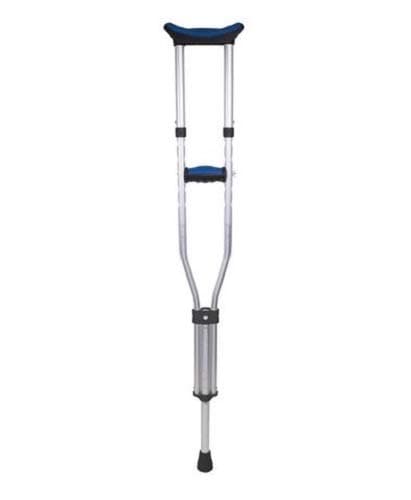 Carex Folding Aluminum Under Arm Crutches for Adults 4'11" to 6'1", 2 Lightweight Crutches Included, Universal for Walking, Walking Aid for Kids, Adults & Seniors, Includes Padded Underarm Cushions 10
