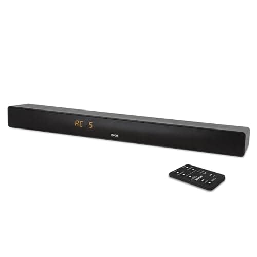 ZVOX AccuVoice AV455 Dialogue Clarifying Sound Bar with Hearing Aid Technology and HDMI-ARC Compatible Connectivity - Home Theater Audio TV Speakers Soundbar - Black