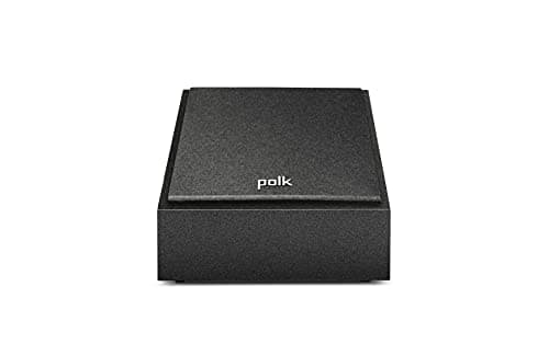 Polk Monitor XT90 Hi-Res Height Speaker Pair for 3D Sound Effect - Dolby Atmos-Certified, DTS:X and DTS Virtual:X Compatible, Surround Sound Speakers, 4" Dynamically Balanced Woofer, Midnight Black 9