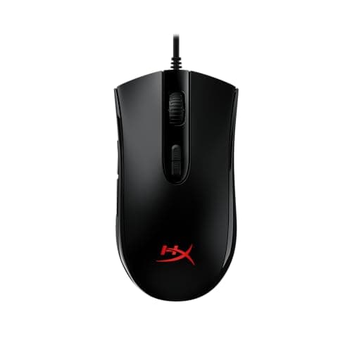 HyperX Pulsefire Core - RGB Gaming Mouse, Software Controlled RGB Light Effects & Macro Customization, Pixart 3327 Sensor up to 6,200DPI, 7 Programmable Buttons, Mouse Weight 87g,Black