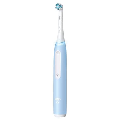 Oral-B iO Deep Clean Rechargeable Electric Powered Toothbrush, Icy Blue with iO Series 3 Limited, 2 Brush Heads and Travel Case - Pressure Sensor to Protect Gums - 3 Cleaning Settings - 2 Minute Timer 12