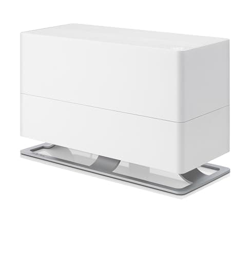 Stadler Form humidifier Oskar big, energy-saving humidifier for rooms up to 1077 square feet, evaporator with automatic switch-off, dimmable LEDs, very quiet, white