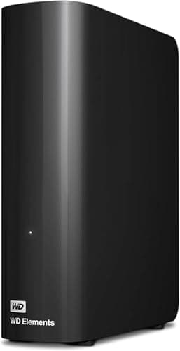 Western Digital WD 26TB Elements Desktop External Hard Drive, USB 3.0 External Hard Drive for Plug-and-Play Storage - WDBWLG0260HBK-NESN