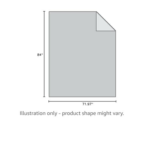 McJaw Electric Heated Blanket 72"x 84" Full Size, 4 Heating Levels and 10-Hour Auto Off, Lightweight and Breathable - Ash Grey 8