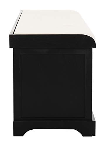 Safavieh American Homes Collection Lonan Grey and White Wicker Storage Bench 8