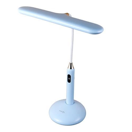 VAVOFO Wireless LED Desk Lamp 6778B - Touch Control, 2700-7000K Adjustable Color Temperature, 700 Lumens, 360° Gooseneck, USB-C Charging, 2.5 Hours Wireless Use, Eye-Caring Light (Blue)