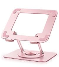 Vaydeer Adjustable Laptop Stand for Desk,Computer Stand Riser with 360° Free Rotation Base and Foldable Design Ergonomic Laptop Riser Fits for MacBook,Dell, HP and More 10-15.6” Laptops (Pink) 6
