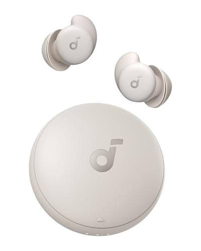 Soundcore Sleep A20 Earbuds by Anker, Noise Blocking, Comfy for Side Sleepers, AI Brainwave Audio, 80H Playtime, Stream Content via Bluetooth 5.3, Sleep Monitor, Personal Alarm