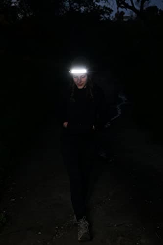 NightBuddy The Original LED Headlamp Rechargeable Flashlight for Adults Camping Essentials Backpacking Lights 4X Brighter Other Headlight Headband Lamp 5 Light Modes Hiking Gear Must Haves (Headlamp) 8