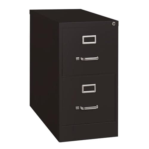 Lorell 2-Drawer Vertical File with Lock, 15 by 26-1/2 by 28-3/8-Inch, Black 5