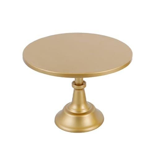 Voittozege 1 Pack Gold Cake Stand, Dessert Table Display Set, 10inch Display Table with Base, Cupcake Stand for Party, Wedding, Birthday, Celebration, Anniversary Decorations