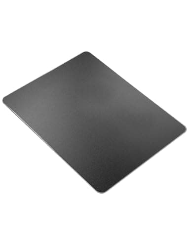 Vaydeer Hard Metal Mouse Pad for Desk Black Metal Aluminum Mouse Pad Mat Smooth Magic Ultra Thin Double Side Mouse Mat Waterproof for Gaming and Office, 9.05X7.08 Inch 7