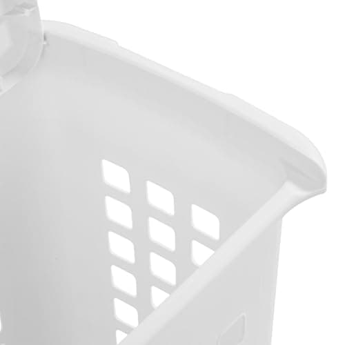 Sterilite 4-Pack LiftTop, Laundry Hamper for Clothes, Tall and Rectangular Plastic Basket with Lid, White - Large and Portable Storage Bin for Clothing and Towels - Ideal for Bathroom and Bedroom 9