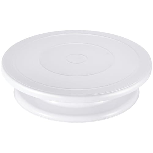 Kootek Cake Stand, 11 Inch Rotating Cake Turntable for Decorating, Display & Baking, Smooth Revolving Spinner Stand (White)