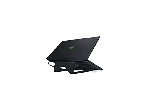 Razer Laptop Stand Chroma: 3-Port USB 3.0 Hub - Ergonomic Design - Anodized Aluminum Construction - Customizable Chroma RGB Lighting - Matte Black
