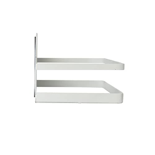 Household Essentials Metal Magnetic Spice Organizer, White 5