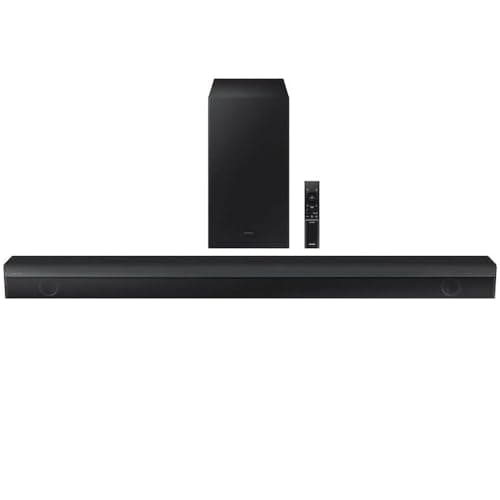 Samsung HW-B650F/ZA B-Series 3.1 Ch DTS Virtual:X Soundbar - Black, Q-Symphony, Voice Enhance Mode, Wireless Surround Sound Compatible