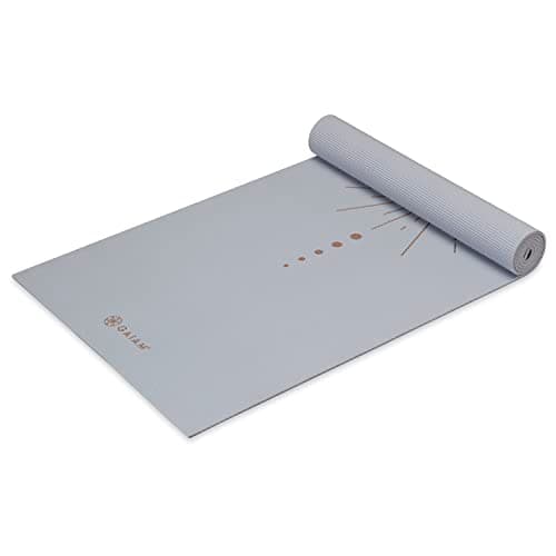 Gaiam Yoga Mat - Premium 6mm Print Extra Thick Non Slip Exercise & Fitness Mat for All Types of Yoga, Pilates & Floor Workouts - Violet Vision