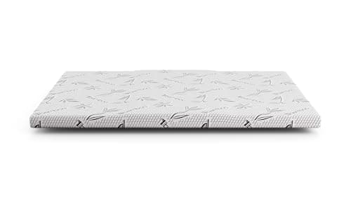 Dual-Layered & Triple-Zoned 3 Inch Memory Foam Mattress Topper for Spine Alignment and Back Pain Relief (King) - Firmer Middle Zone for Alignment - One Layer for Comfort, One for Support 8