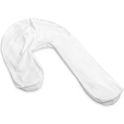 DMI Protective Pillowcase for The Side Sleeper Pillow, Extends Product Life of Pillow, Protects Against Moisture & Stains, Zipper & Snap Enclosure, White