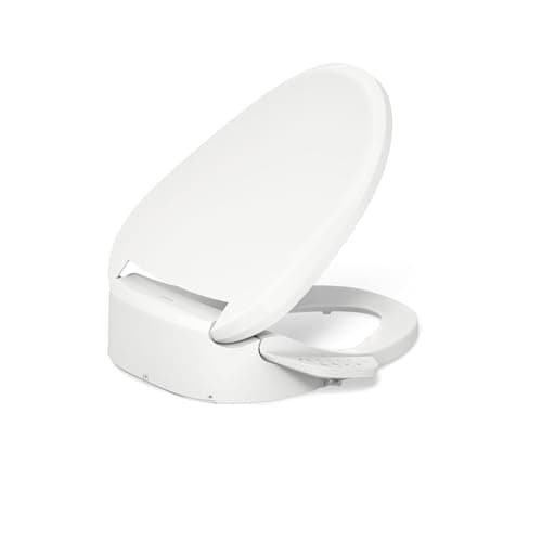 Kohler PureWash E590 Elongated Heated Bidet Toilet Seat, White with Side Panel, Warm Water, Dryer, Quiet-Close Lid, Self-Cleaning Wand, Adjustable Water Pressure and Nightlight, Easy Installation 13