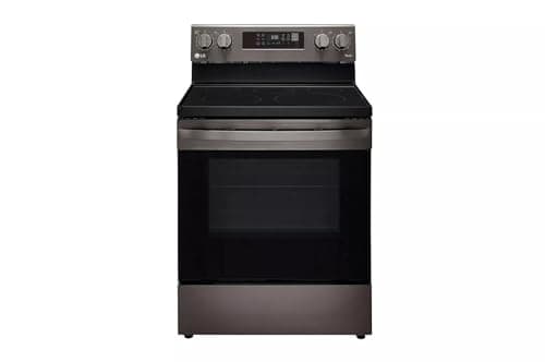 LG 30 in. 6.3 cu.ft Black Stainless Steel Freestanding Electric Range with Fan Convection and Air Fr