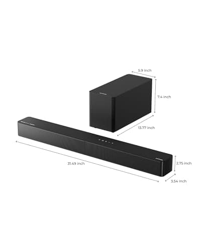 ULTIMEA 5.1CH Surround Sound Bar with Subwoofer, Dolby Atmos, VoiceMX, BassMX, APP, 300W Soundbar for Smart TV, Home Theater Surround Sound System for TV, BT 5.4, Poseidon M60 (2025 Model) 9